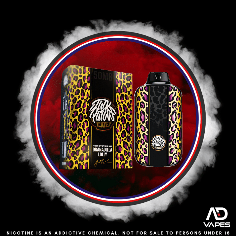 Bewolk x jack parow tjoef pod kit 12k 50mg granadilla lolly